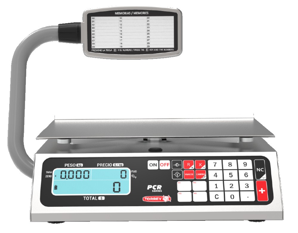 Bascula Comercial de Acero Inoxidable PCR40T-N