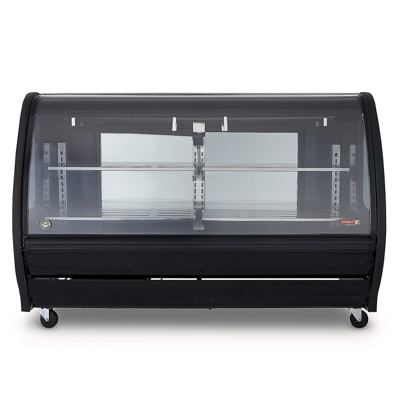 VITRINA DELICATESSEN VIDRIO PANORAMICO BLANCA TEM200